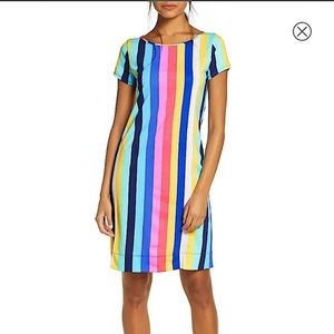 Lilly Pulitzer Marlowe Rainbow Stripe T Shirt Dress. Size Small